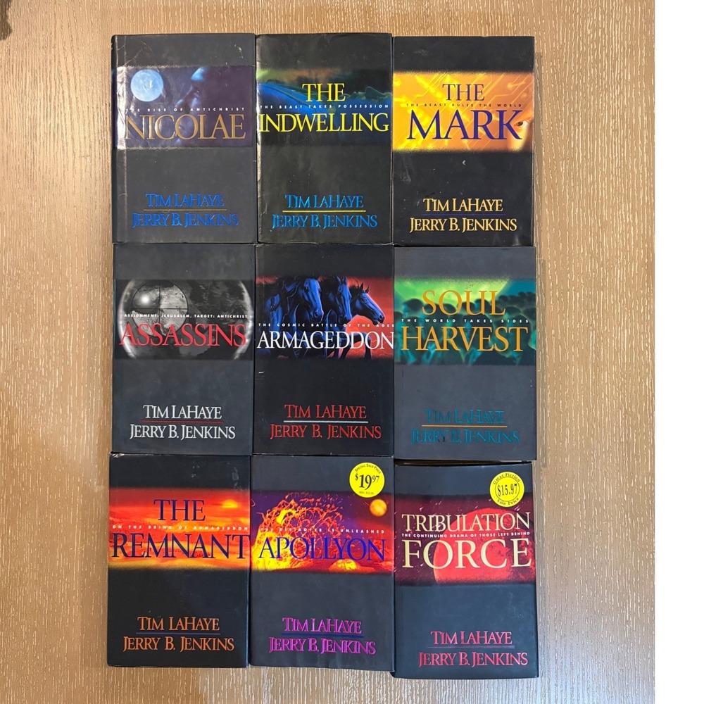 Left Behind Series Lot 9‎ Hardcover Books LaHaye Jenkins Tyndale Christian Set